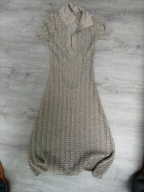 Sparkle gold crochet boat dress